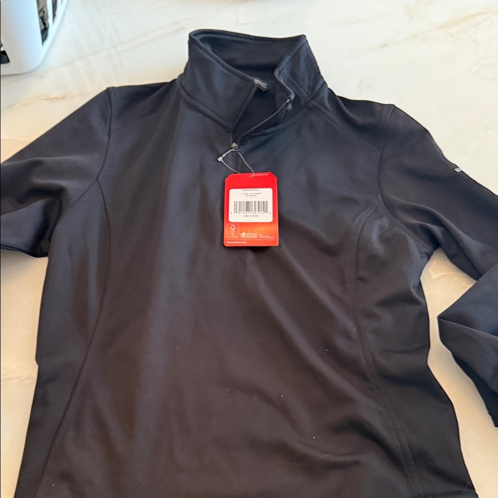 The North Face,  new Black Quarter-Zip Pullover ladies size large